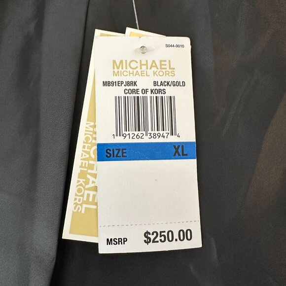 NWT Michael Kors Black Lamb Leather Moto Jacket Women's Size XL - Picture 14 of 16